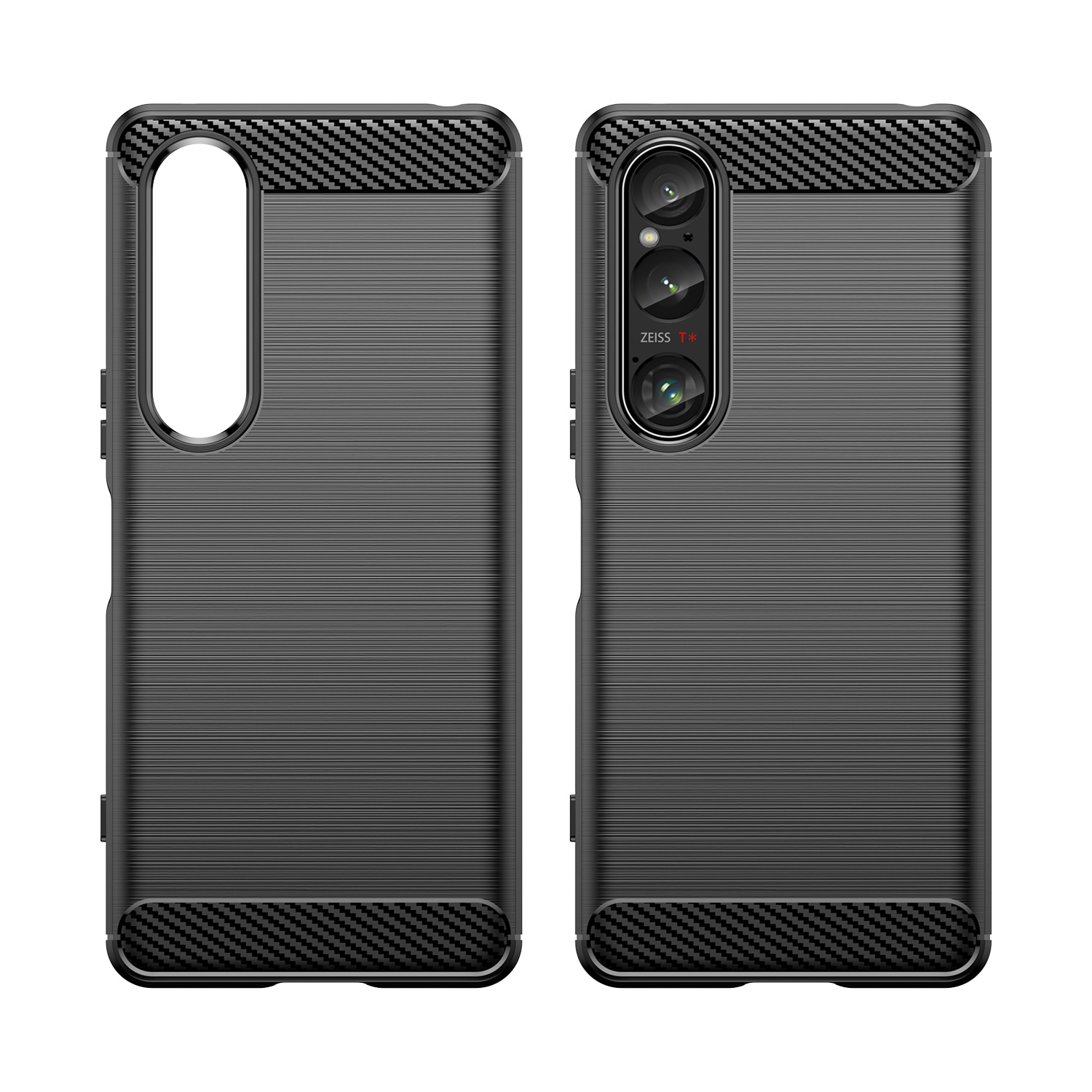 Sony Xperia 1 VI Skal TPU Brushed Svart