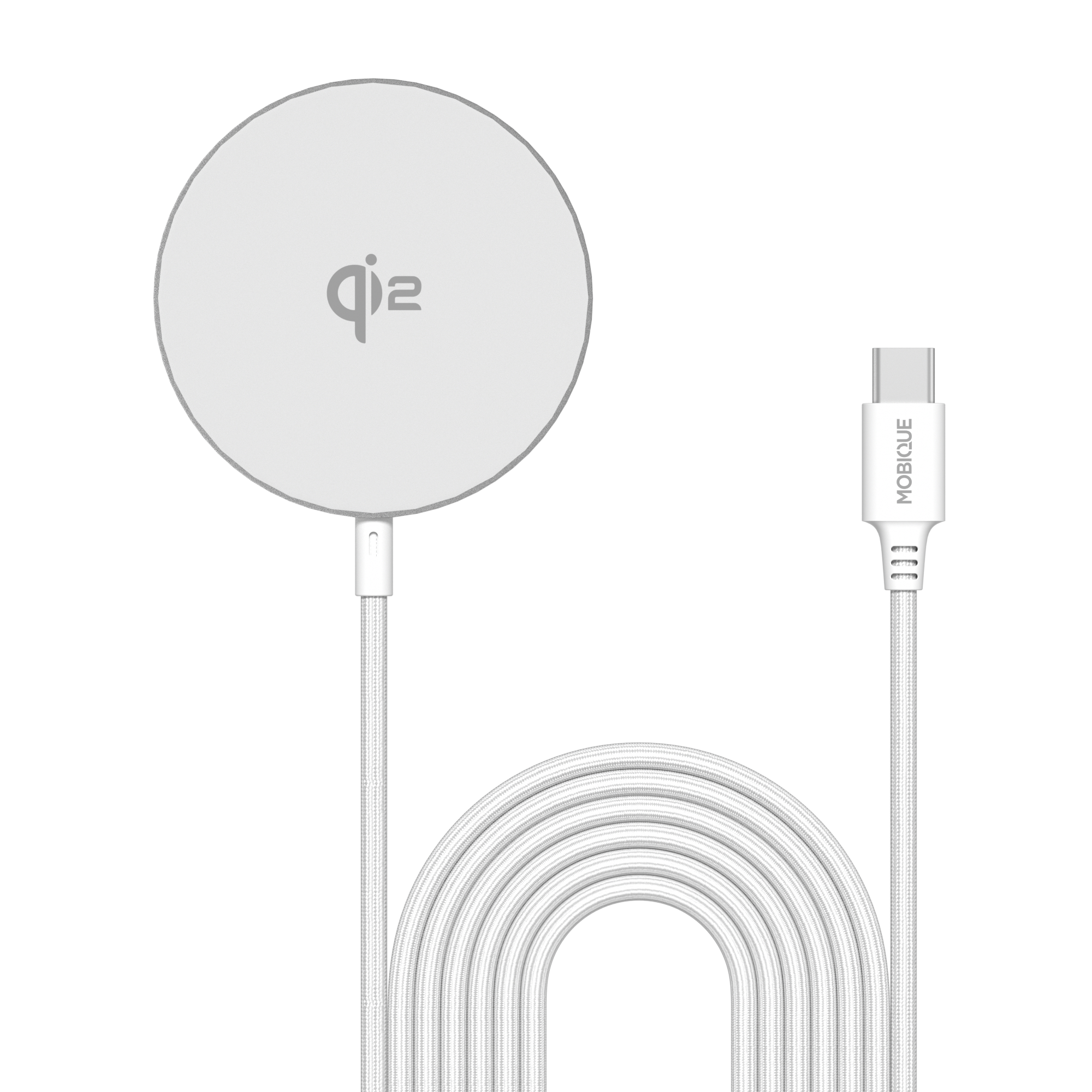 Qi2 Magnetisk Trådlös Laddare 15W vit