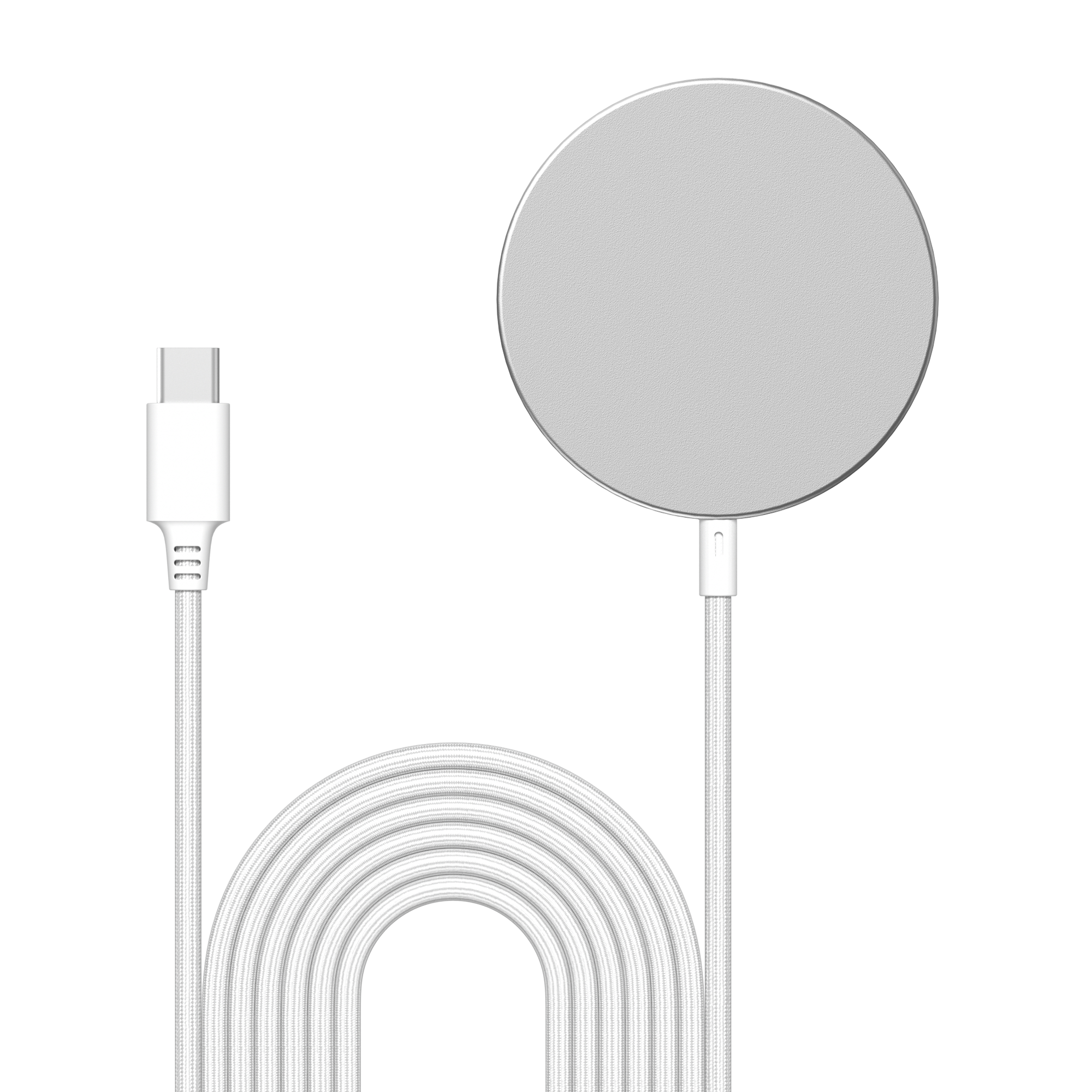 Apple iPhone 12 Qi2 Magnetisk Trådlös Laddare 15W vit