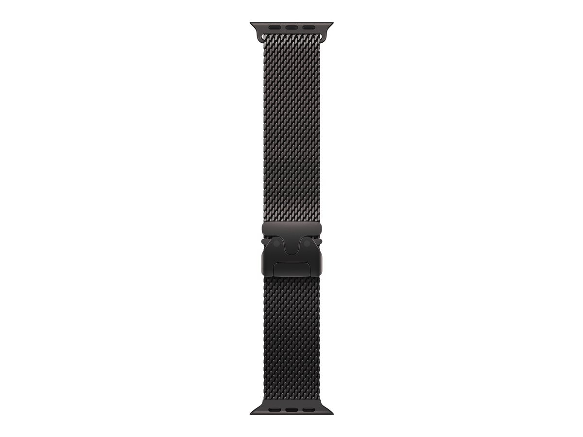 Milanese Loop L Apple Watch SE 44mm Black Titanium