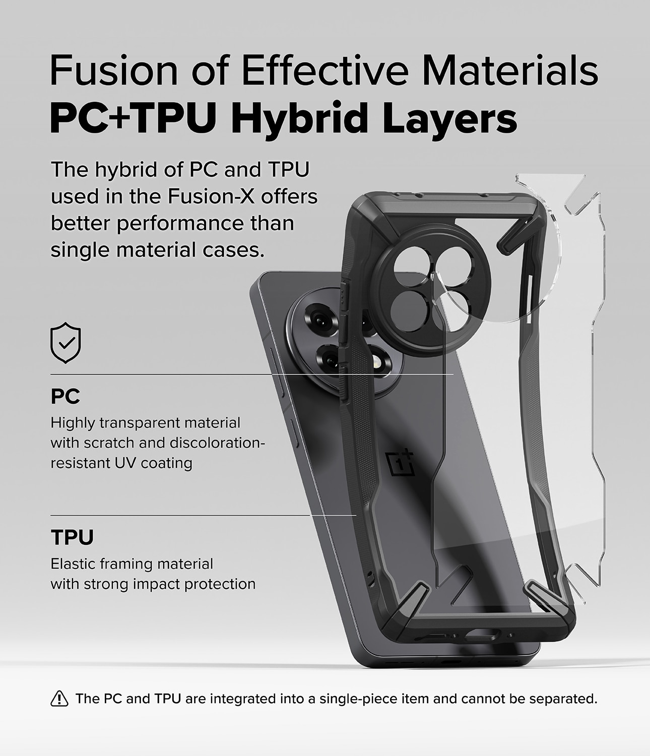 Fusion X Case  OnePlus 13R Svart