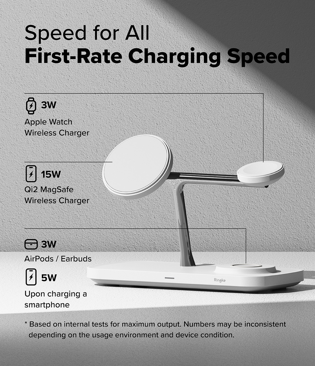 3-in-1 Qi2 MagSafe Wireless Charger Stand vit