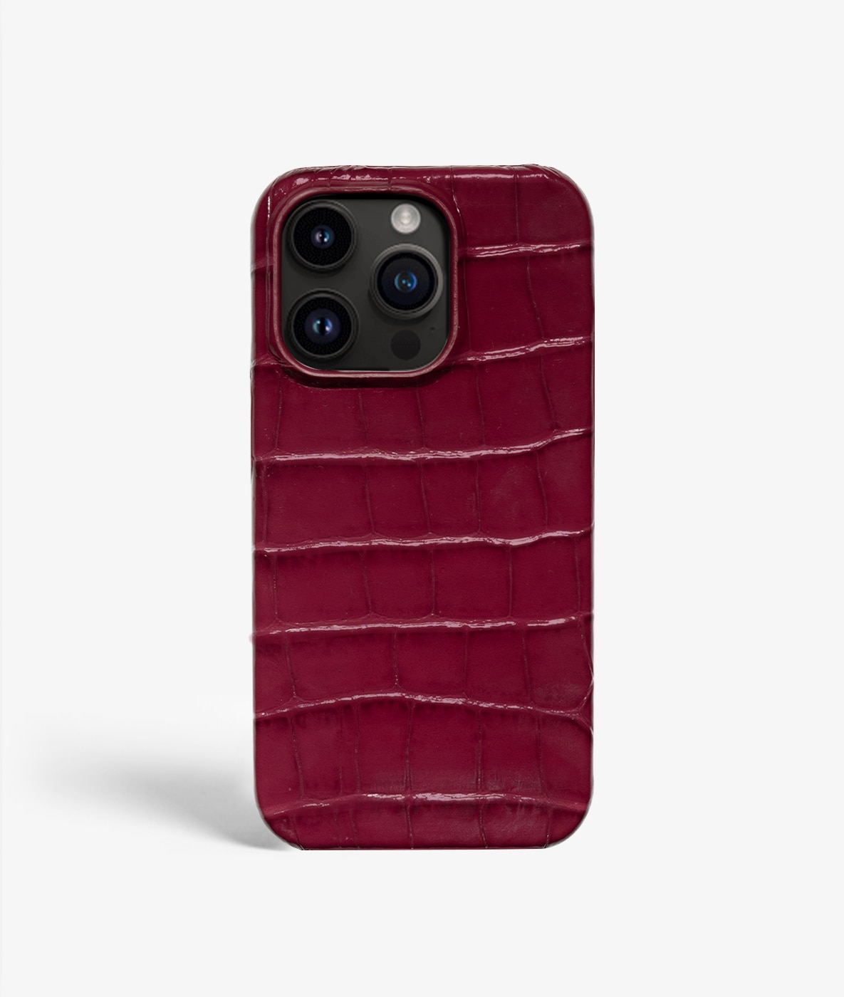 Skal iPhone 14 Pro Croco Burgundy