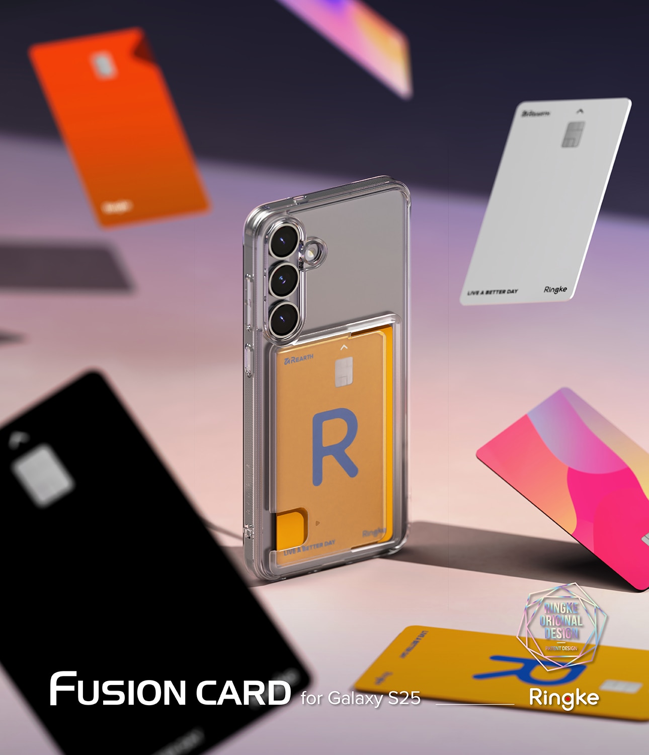 Fusion Card Case Samsung Galaxy S25 Clear