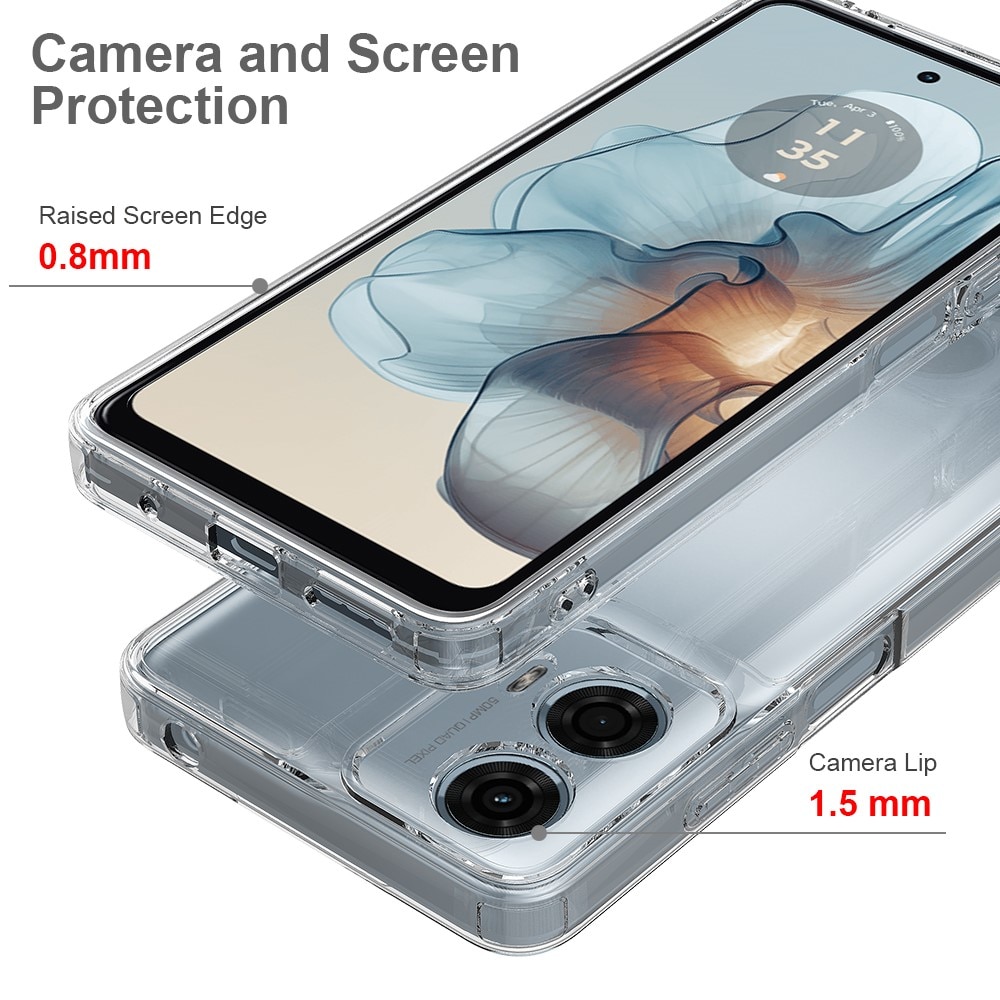 Hybridskal Motorola Moto G85 transparent