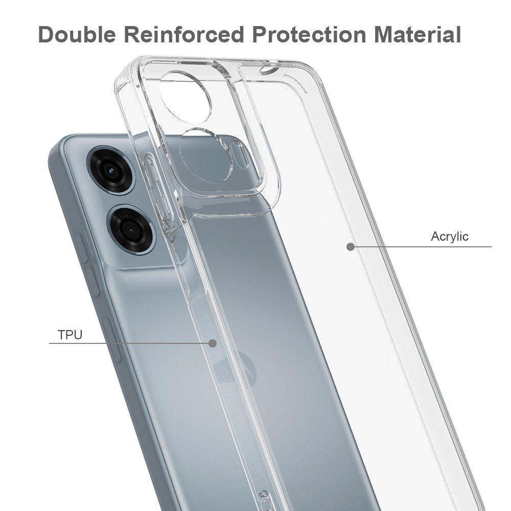 Hybridskal Motorola Moto G85 transparent