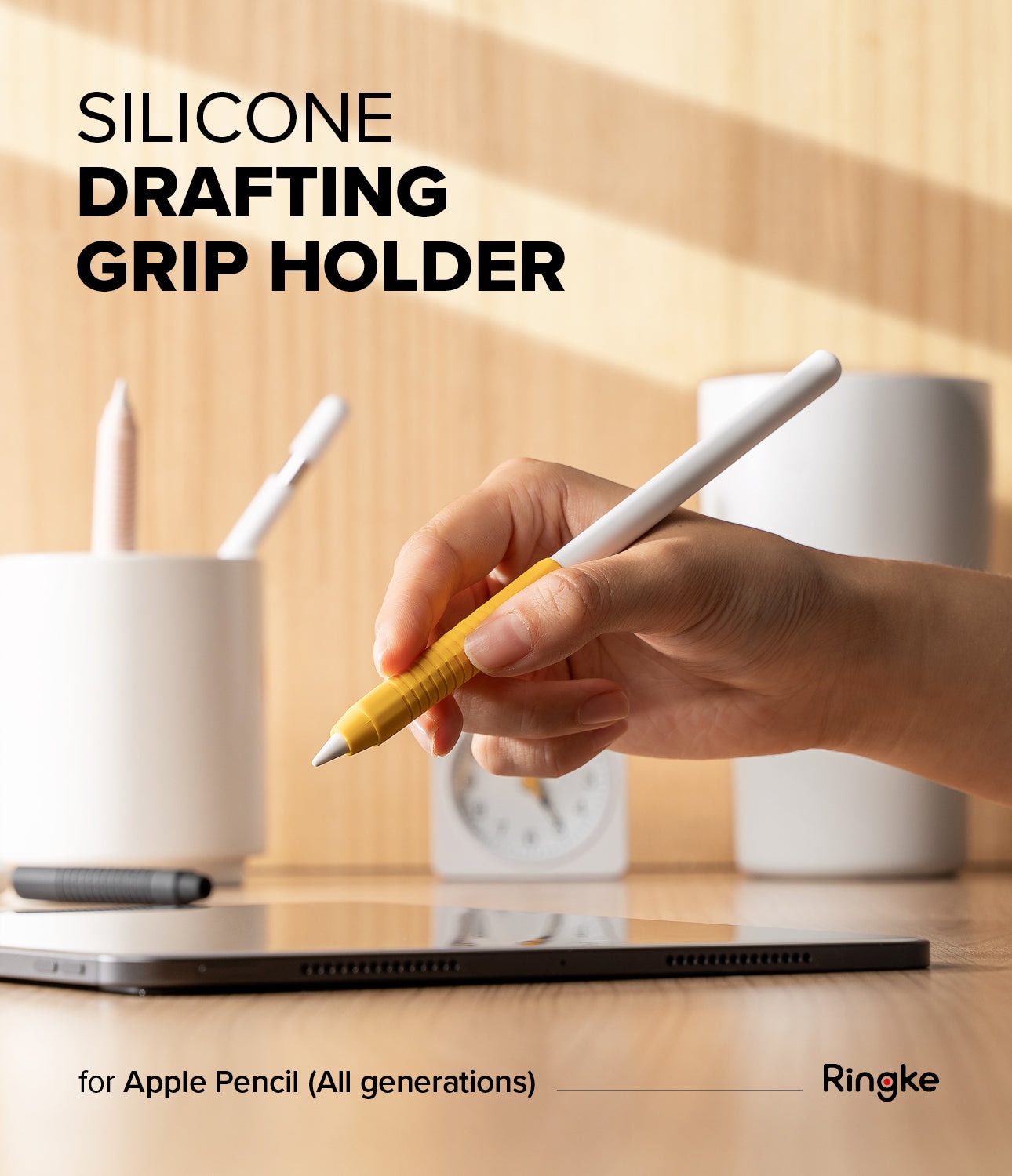 Silicone Grip Holder Apple Pencil svart