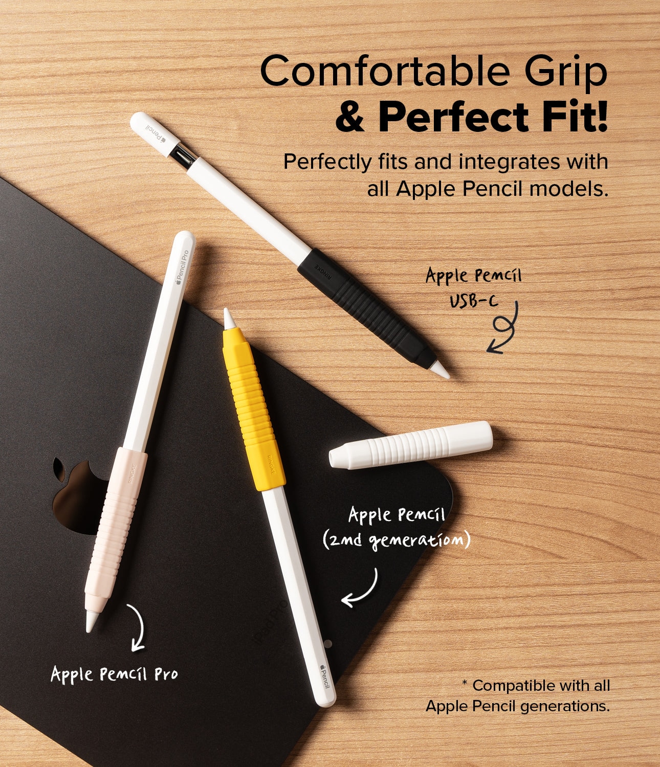 Silicone Grip Holder Apple Pencil vit