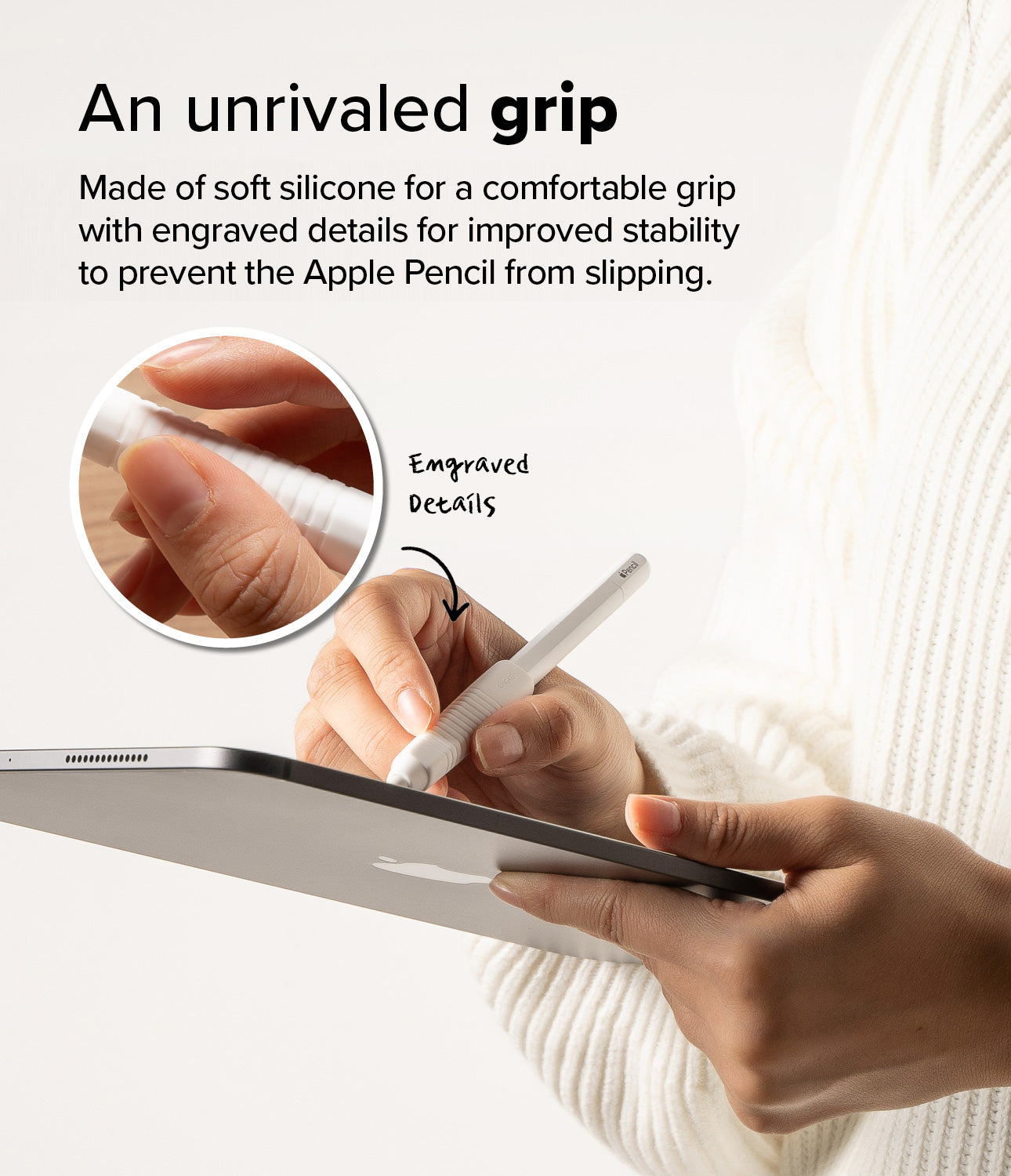 Silicone Grip Holder Apple Pencil vit