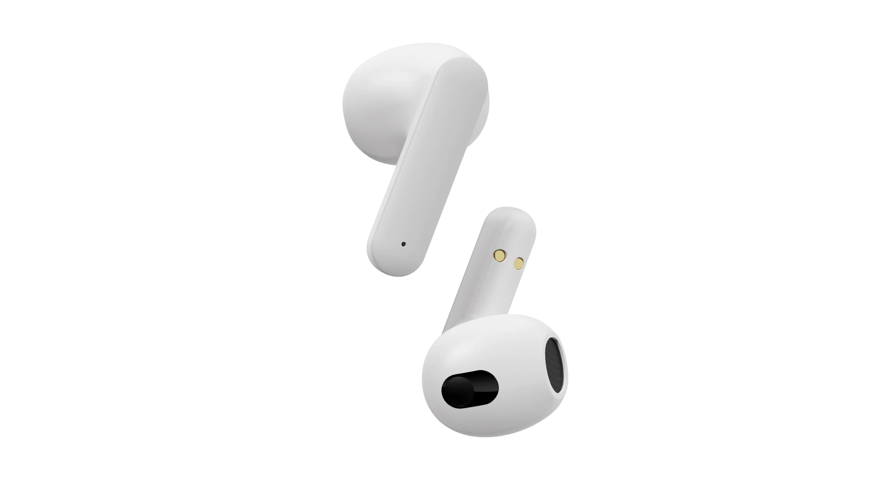 True Wireless in-ear hörlurar vit