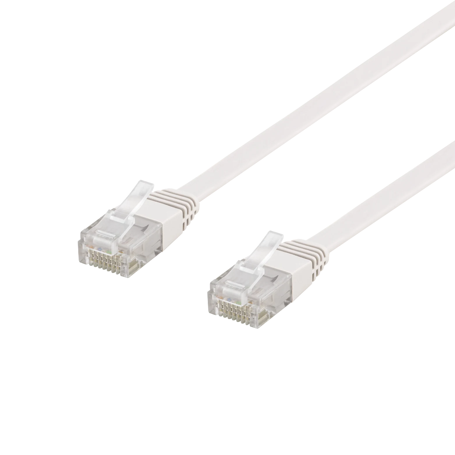 U/UTP Cat6 Platt Patchkabel 10m vit