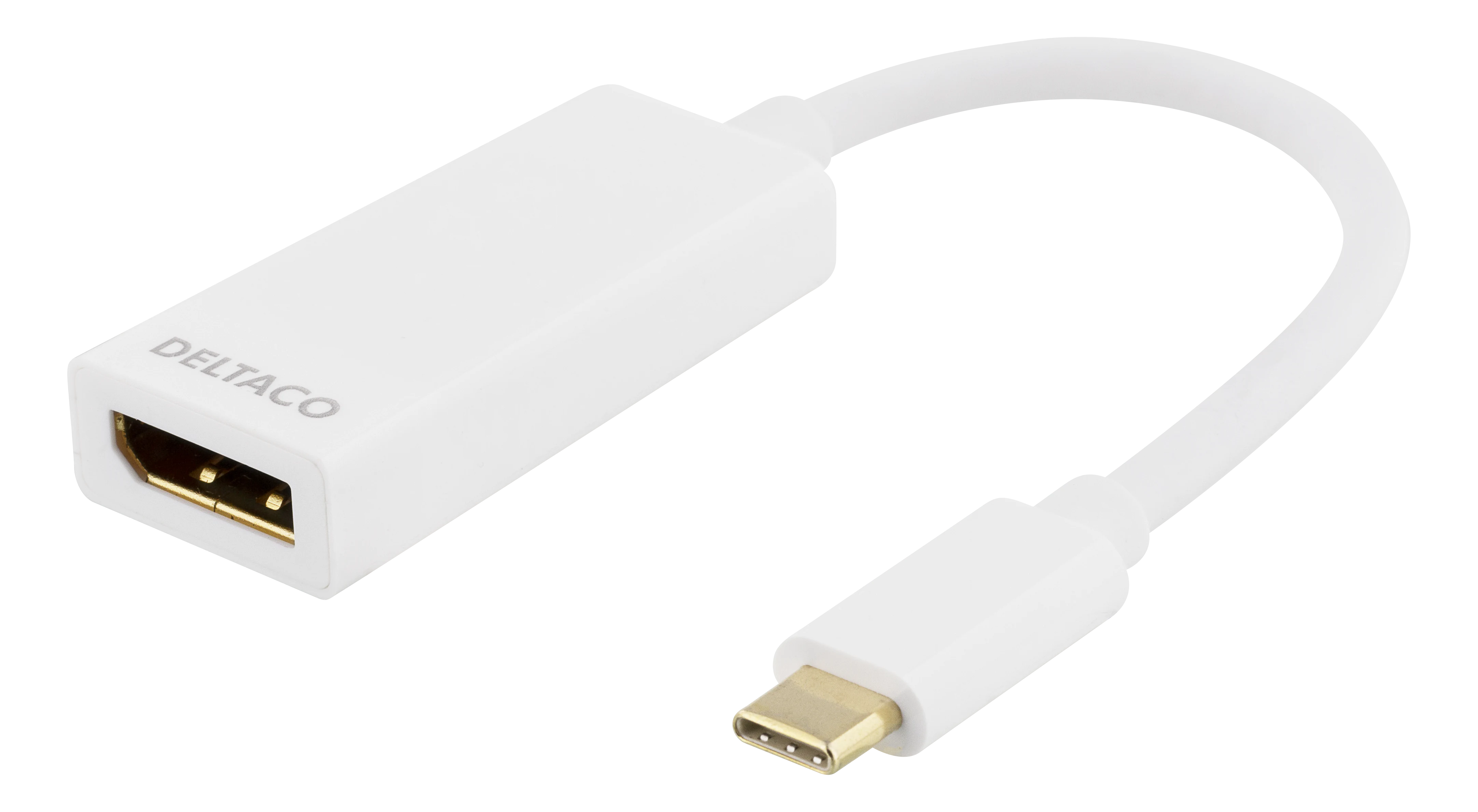 USB-C till DisplayPort adapter vit