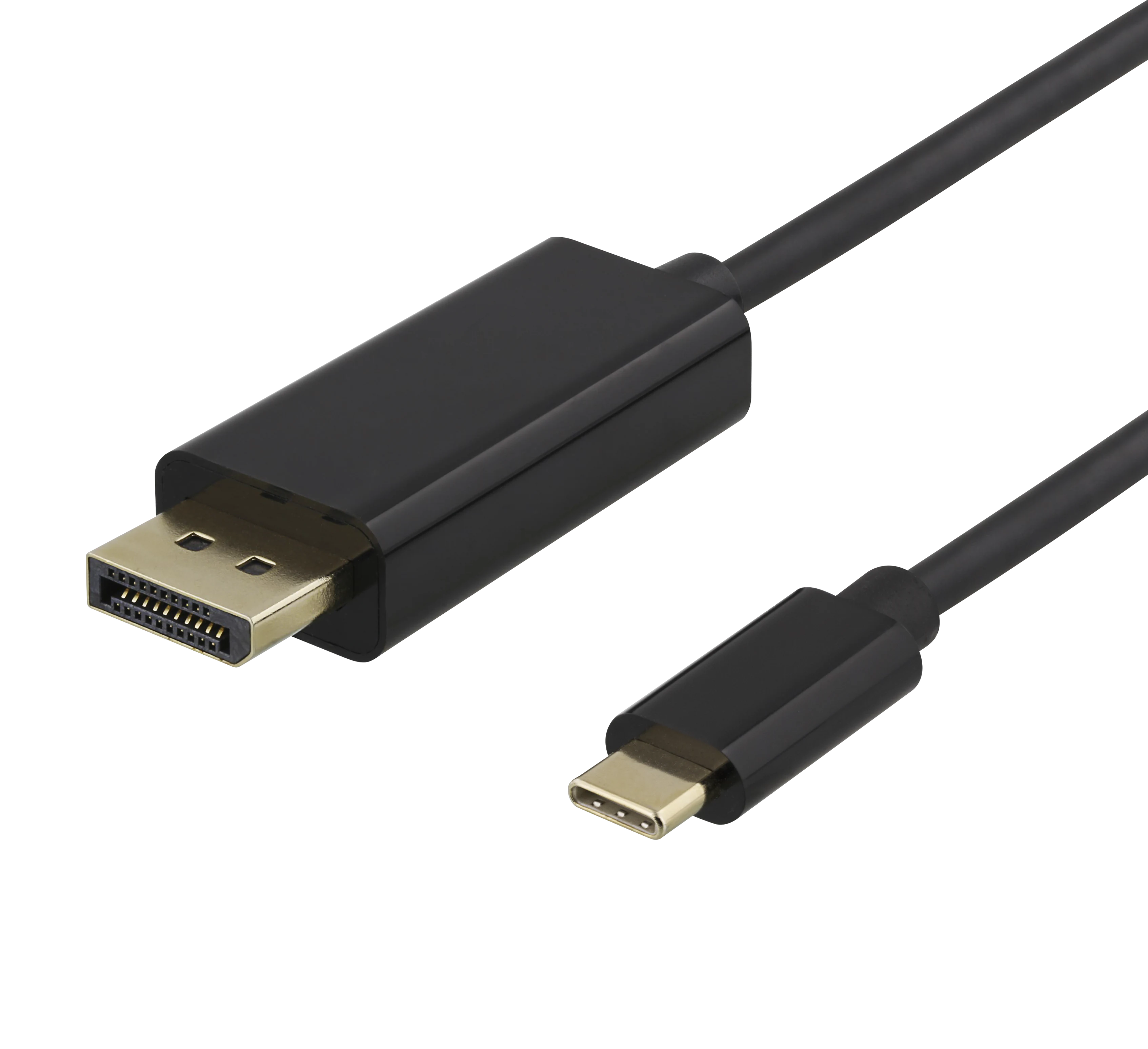 USB-C-DisplayPort Kabel 2m svart