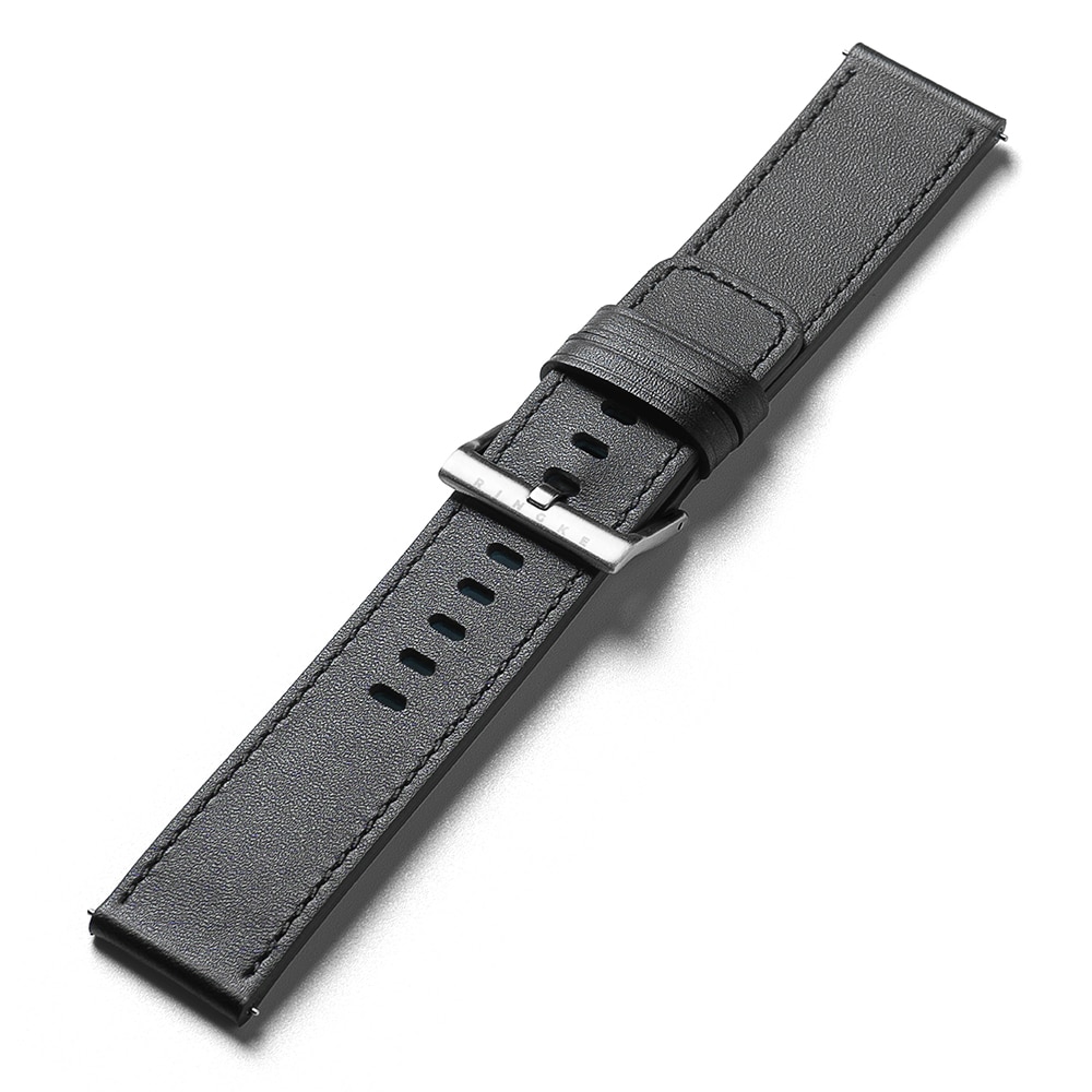 Leather One Basic Bold Band 24mm Lug Width Black