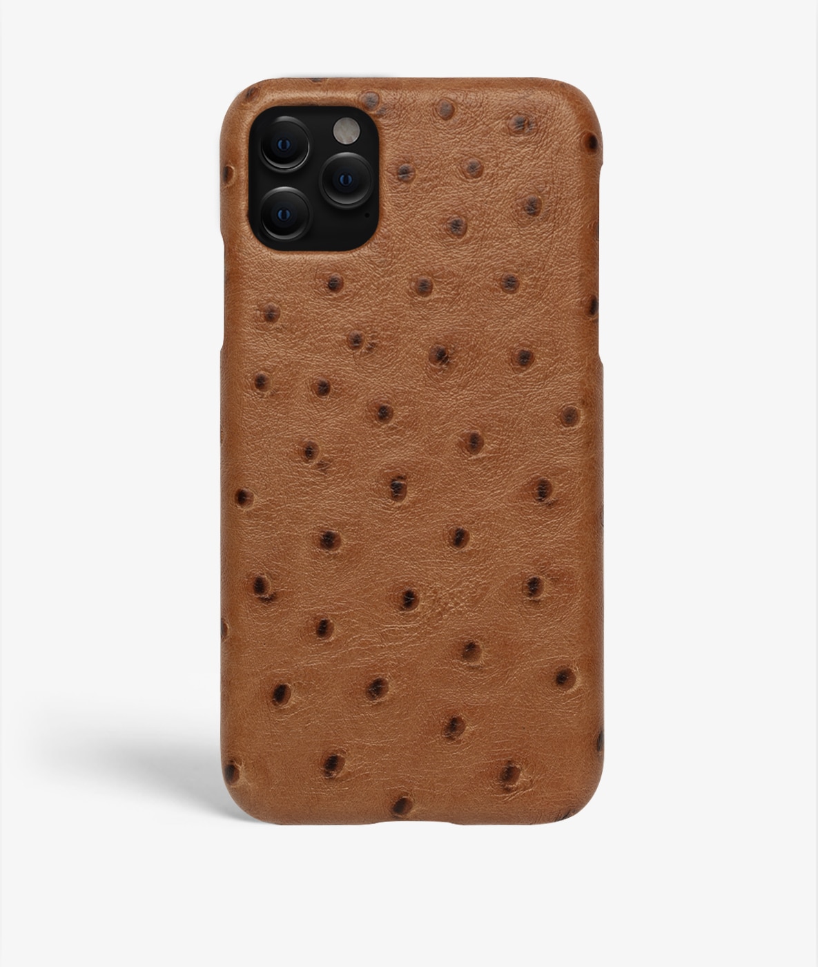 Skal iPhone 12/iPhone 12 Pro Ostrich Cognac