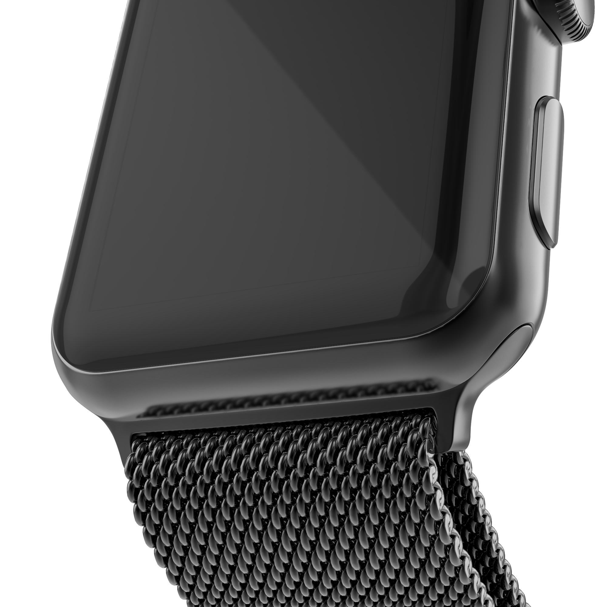 Armband Milanese Loop Apple Watch 45mm Series 8 svart
