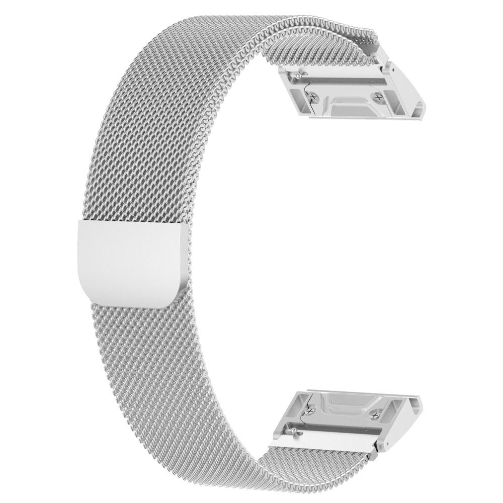 Armband Milanese Loop Garmin Fenix 7 Pro silver