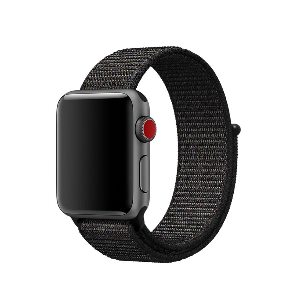 Nylonarmband Apple Watch 44mm svart