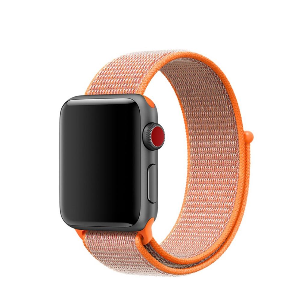 Nylonarmband Apple Watch 45mm Series 7 orange