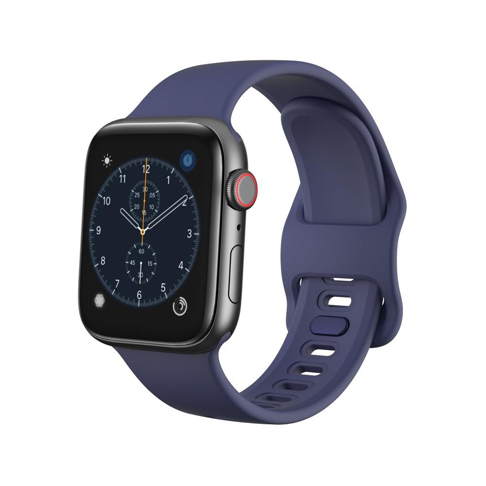 Silikonarmband Apple Watch 44mm blå