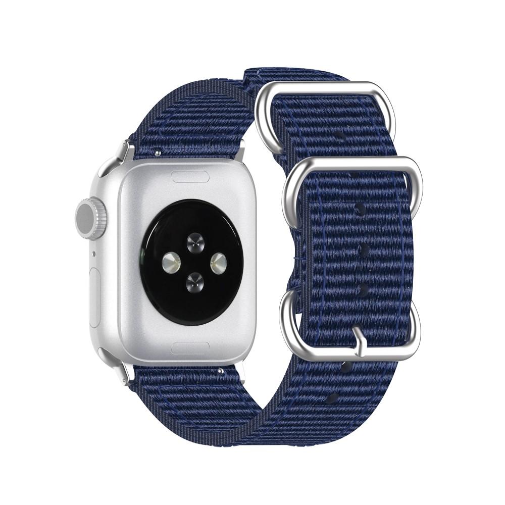 Natoarmband Apple Watch SE 44mm marinblå