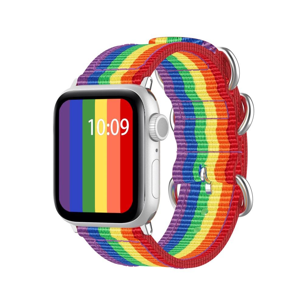 Natoarmband Apple Watch 45mm Series 8 Rainbow