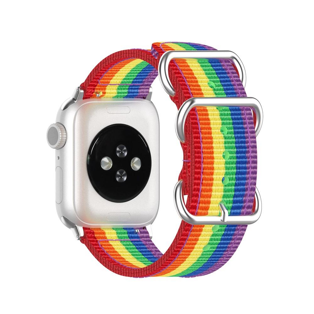 Natoarmband Apple Watch 45mm Series 8 Rainbow