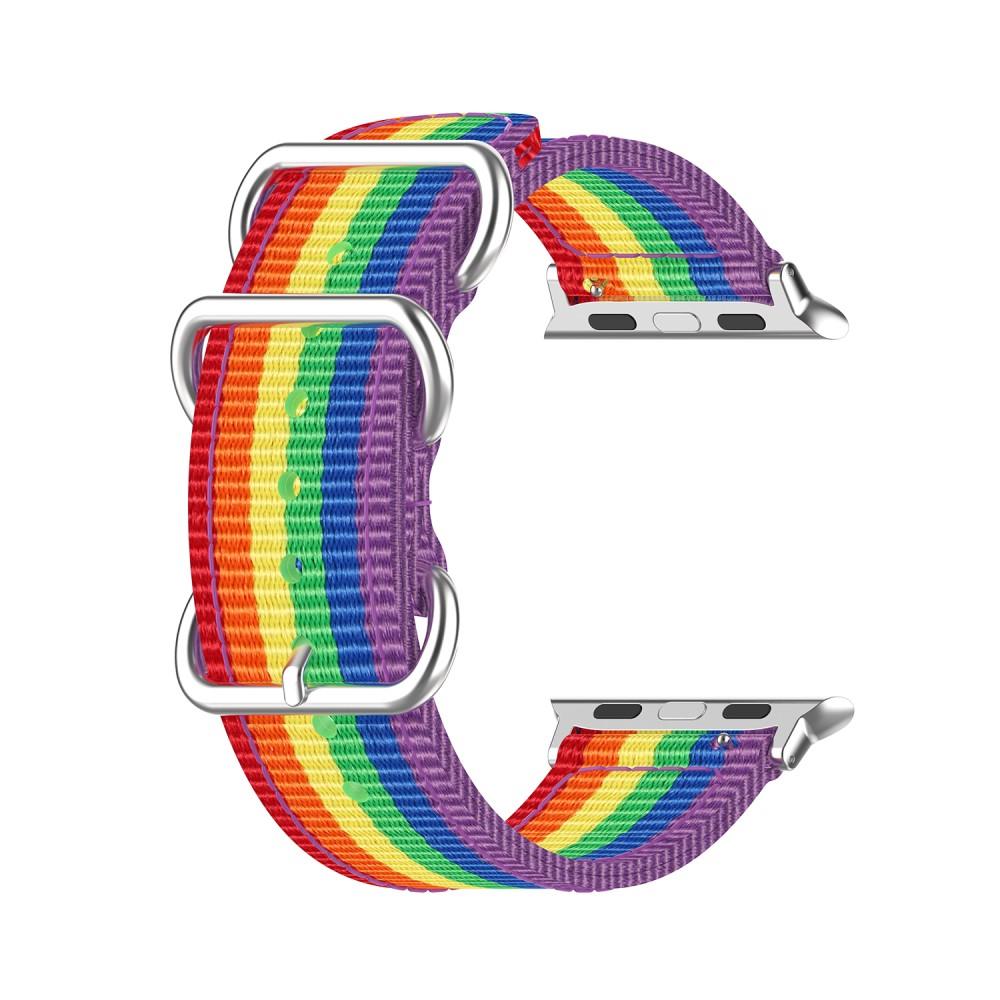 Natoarmband Apple Watch 45mm Series 8 Rainbow