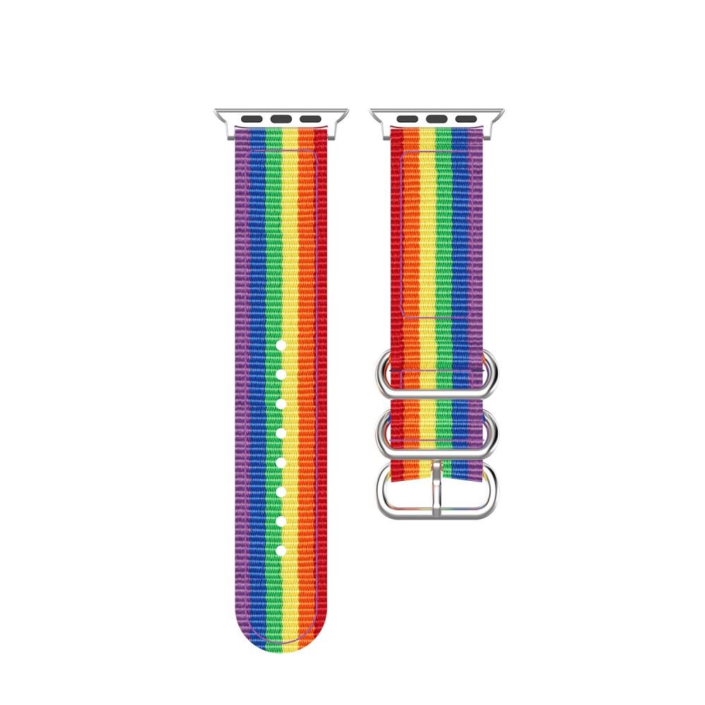 Natoarmband Apple Watch 45mm Series 8 Rainbow