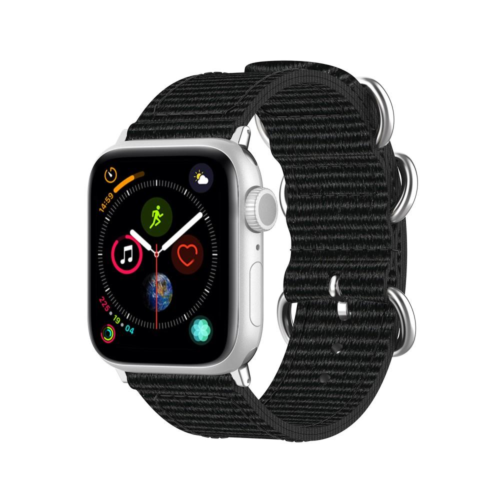 Natoarmband Apple Watch 45mm Series 8 svart