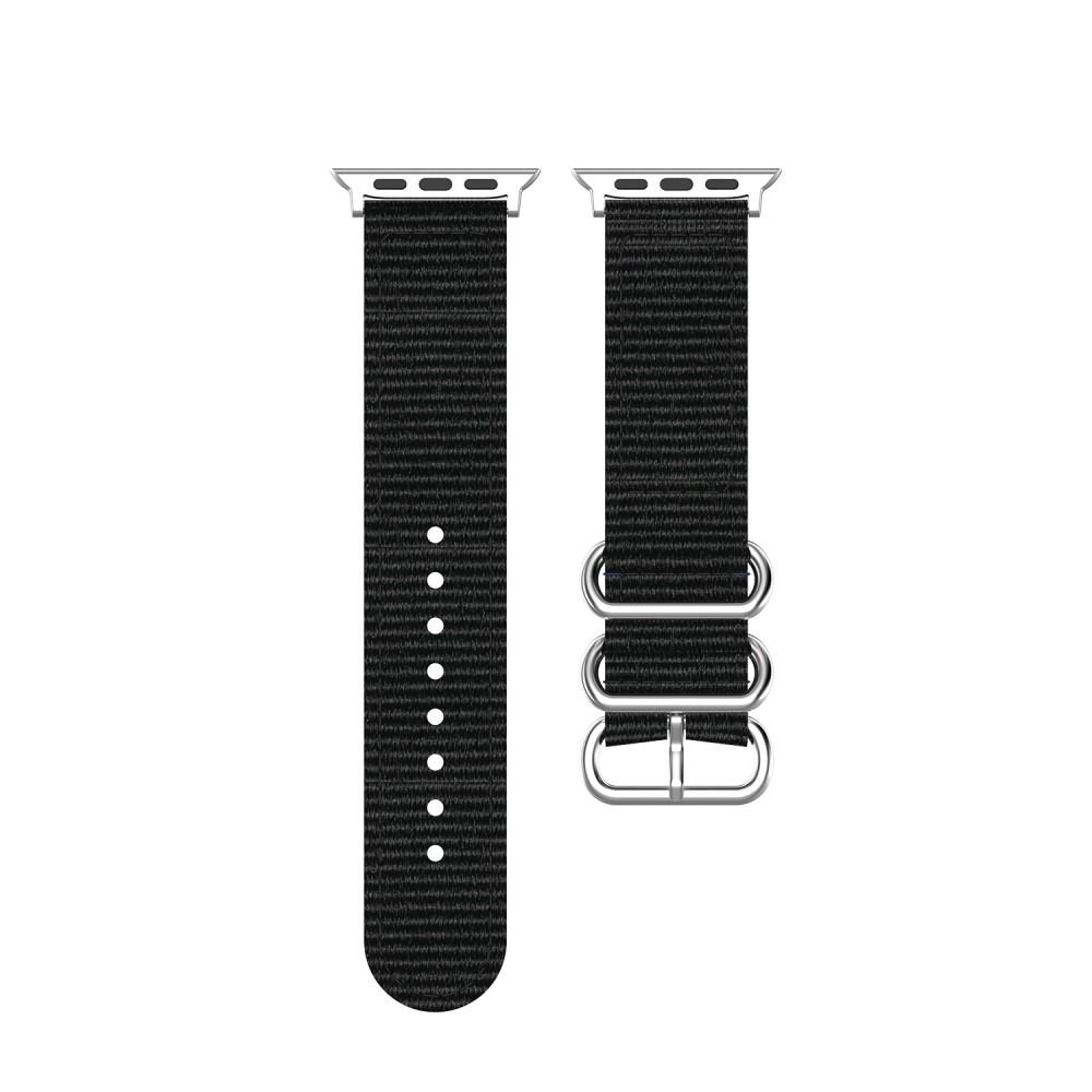 Natoarmband Apple Watch 45mm Series 8 svart