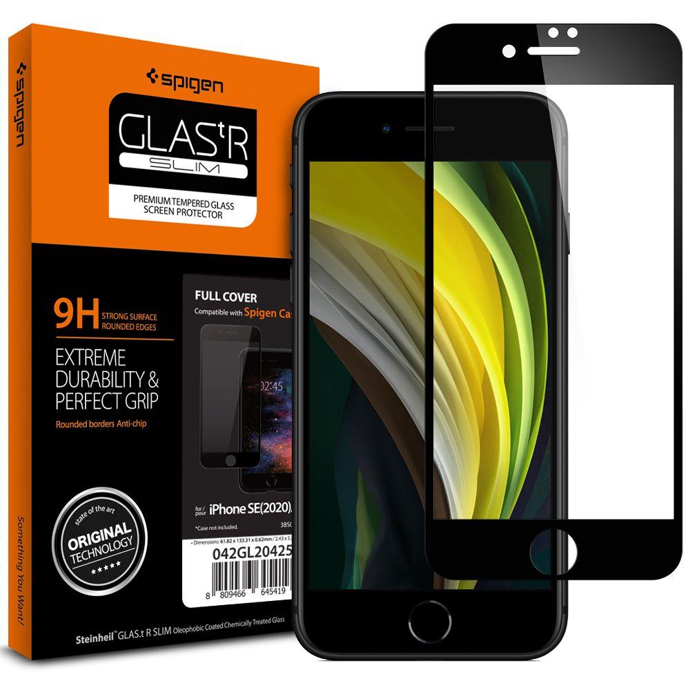 iPhone SE (2020) Full Cover Screen Protector GLAS.tR SLIM HD